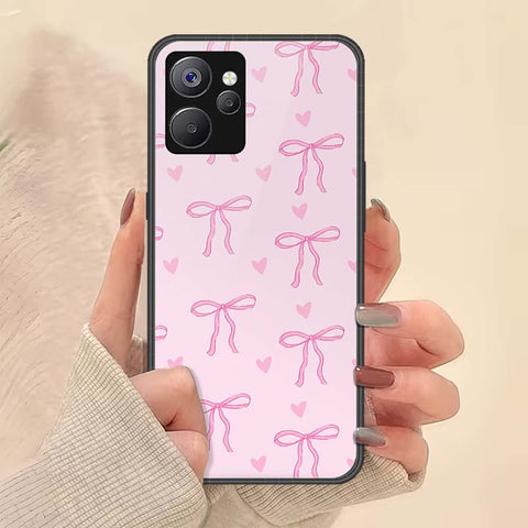 Realme 9i 5G Cover - ONation Bow Series - HQ Ultra Shine Premium Infinity Glass Soft Silicon Borders Case