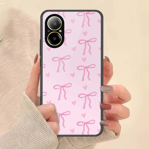 Realme C67 4G Cover - ONation Bow Series - HQ Ultra Shine Premium Infinity Glass Soft Silicon Borders Case