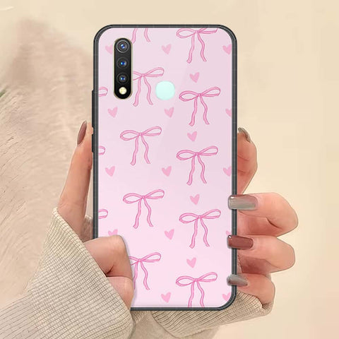 Vivo Y19 Cover - ONation Bow Series - HQ Ultra Shine Premium Infinity Glass Soft Silicon Borders Case