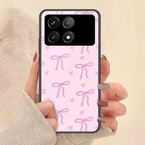 Xiaomi Poco X6 Pro Cover - ONation Bow Series - HQ Ultra Shine Premium Infinity Glass Soft Silicon Borders Case