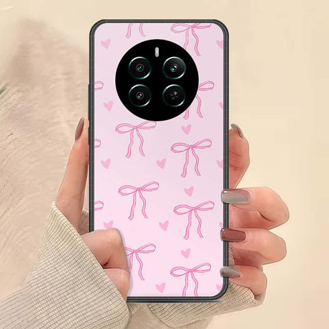 Realme 12 Plus Cover - ONation Bow Series - HQ Ultra Shine Premium Infinity Glass Soft Silicon Borders Case