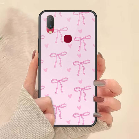 Vivo Y11 2019 Cover - ONation Bow Series - HQ Ultra Shine Premium Infinity Glass Soft Silicon Borders Case