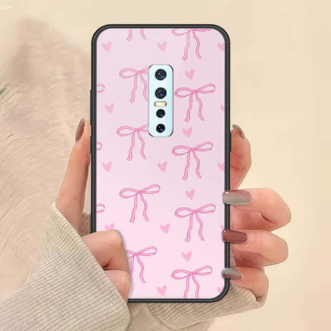 Vivo V17 Pro Cover - ONation Bow Series - HQ Ultra Shine Premium Infinity Glass Soft Silicon Borders Case