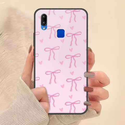 Vivo Y91i Cover - ONation Bow Series - HQ Ultra Shine Premium Infinity Glass Soft Silicon Borders Case