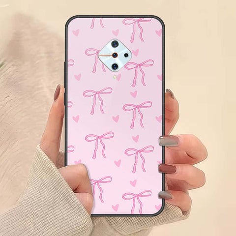 Vivo Y9s Cover - ONation Bow Series - HQ Ultra Shine Premium Infinity Glass Soft Silicon Borders Case