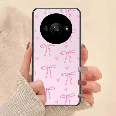 Xiaomi Poco C61 Cover - ONation Bow Series - HQ Ultra Shine Premium Infinity Glass Soft Silicon Borders Case