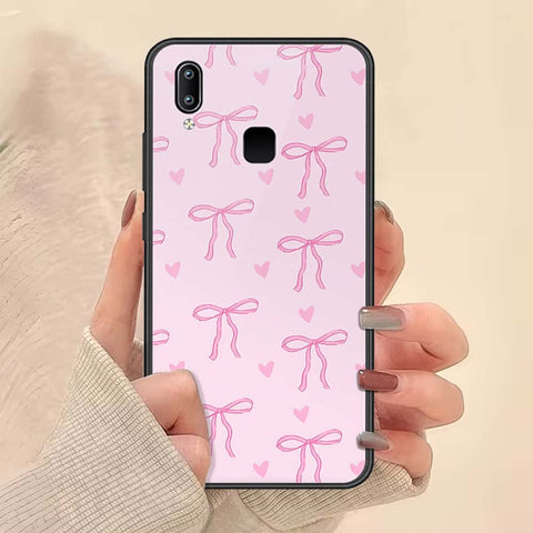 Vivo Y91 Cover - ONation Bow Series - HQ Ultra Shine Premium Infinity Glass Soft Silicon Borders Case