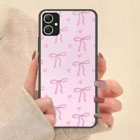 Samsung Galaxy A06 Cover - ONation Bow Series - HQ Ultra Shine Premium Infinity Glass Soft Silicon Borders Case