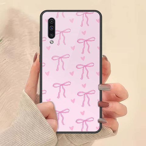 Samsung Galaxy A5 2018 Cover - ONation Bow Series - HQ Ultra Shine Premium Infinity Glass Soft Silicon Borders Case