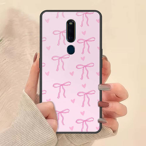 Oppo R19 Cover - ONation Bow Series - HQ Ultra Shine Premium Infinity Glass Soft Silicon Borders Case