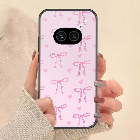 Nothing Phone 2a Cover - ONation Bow Series - HQ Ultra Shine Premium Infinity Glass Soft Silicon Borders Case