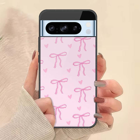 Google Pixel 8 Pro Cover - ONation Bow Series - HQ Ultra Shine Premium Infinity Glass Soft Silicon Borders Case