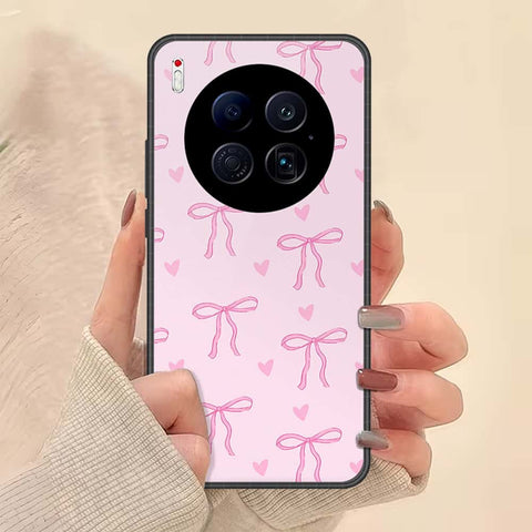 Tecno Camon 40 Premier 4G Cover - ONation Bow Series - HQ Ultra Shine Premium Infinity Glass Soft Silicon Borders Case