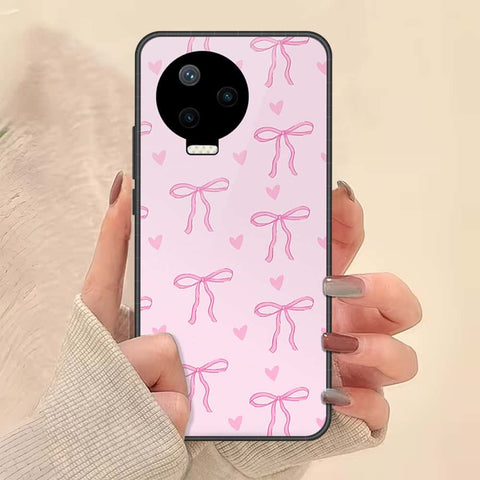 Infinix Note 11 Pro Cover - ONation Bow Series - HQ Ultra Shine Premium Infinity Glass Soft Silicon Borders Case