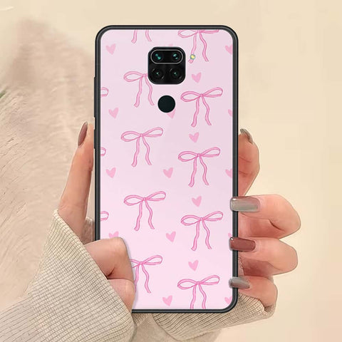 Xiaomi Redmi Note 9 Cover - ONation Bow Series - HQ Ultra Shine Premium Infinity Glass Soft Silicon Borders Case