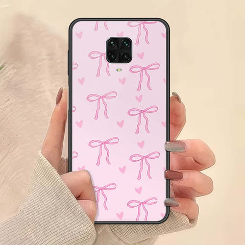 Xiaomi Redmi Note 9 Pro Cover - ONation Bow Series - HQ Ultra Shine Premium Infinity Glass Soft Silicon Borders Case