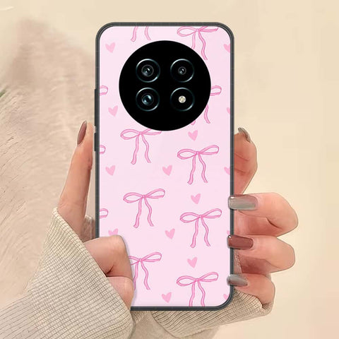 Realme 13 Plus 5G Cover - ONation Bow Series - HQ Ultra Shine Premium Infinity Glass Soft Silicon Borders Case