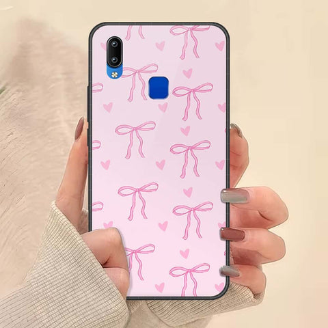 Vivo Y90 Cover - ONation Bow Series - HQ Ultra Shine Premium Infinity Glass Soft Silicon Borders Case