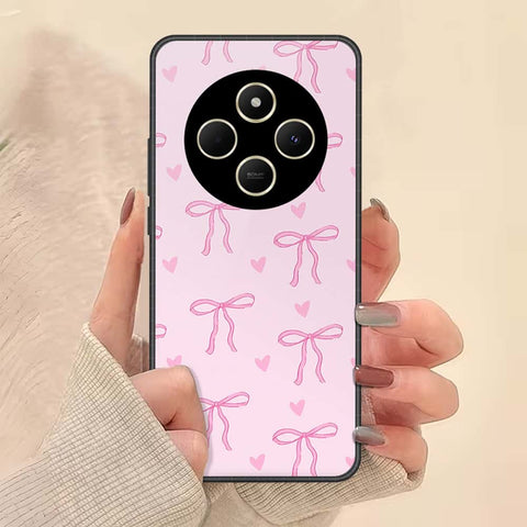 Xiaomi Redmi A4 Cover - ONation Bow Series - HQ Ultra Shine Premium Infinity Glass Soft Silicon Borders Case