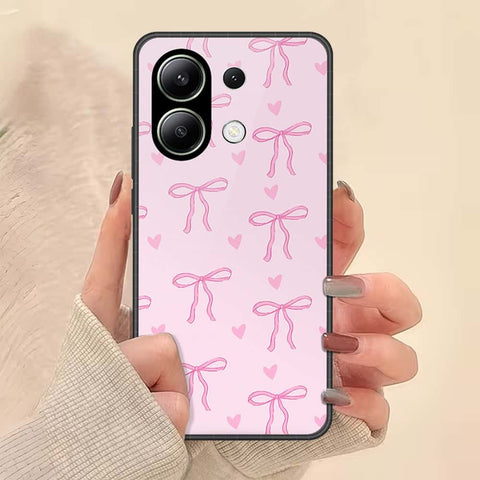 Xiaomi Redmi Note 13 Cover - ONation Bow Series - HQ Ultra Shine Premium Infinity Glass Soft Silicon Borders Case