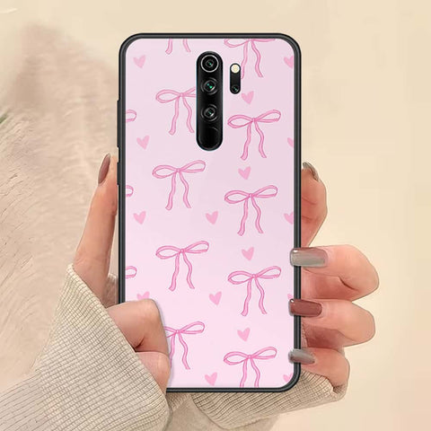 Xiaomi Redmi Note 8 Pro Cover - ONation Bow Series - HQ Ultra Shine Premium Infinity Glass Soft Silicon Borders Case