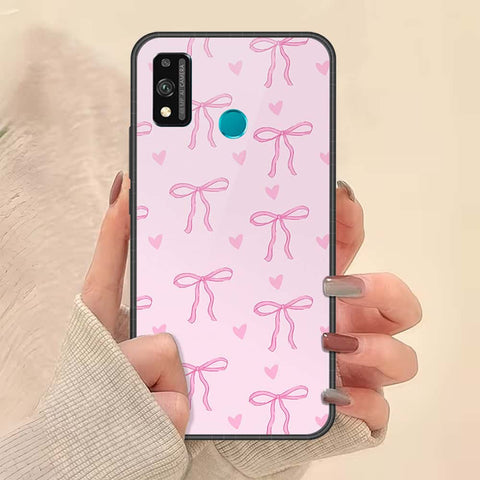 Honor 9X Lite Cover - ONation Bow Series - HQ Ultra Shine Premium Infinity Glass Soft Silicon Borders Case