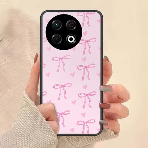 Tecno Spark 30 Pro Cover - ONation Bow Series - HQ Ultra Shine Premium Infinity Glass Soft Silicon Borders Case