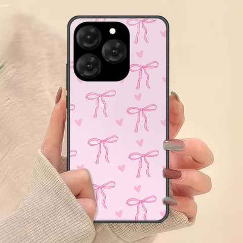 Realme 15T Cover - ONation Bow Series - HQ Ultra Shine Premium Infinity Glass Soft Silicon Borders Case