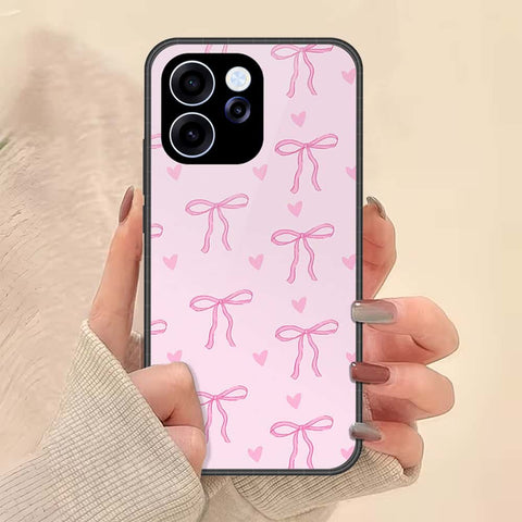 Oppo Reno 15F Cover - ONation Bow Series - HQ Ultra Shine Premium Infinity Glass Soft Silicon Borders Case