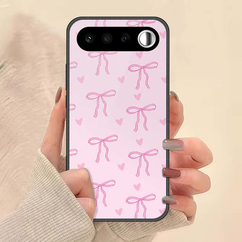 Realme 16 Cover - ONation Bow Series - HQ Ultra Shine Premium Infinity Glass Soft Silicon Borders Case