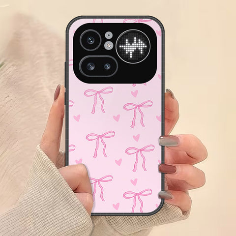 Nothing Phone 4a Pro Cover - ONation Bow Series - HQ Ultra Shine Premium Infinity Glass Soft Silicon Borders Case