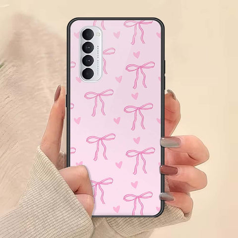 Oppo Reno 4 Pro Cover - ONation Bow Series - HQ Ultra Shine Premium Infinity Glass Soft Silicon Borders Case