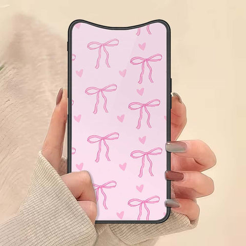 Oppo Find X Cover - ONation Bow Series - HQ Ultra Shine Premium Infinity Glass Soft Silicon Borders Case