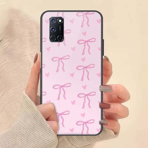 Oppo A72 Cover - ONation Bow Series - HQ Ultra Shine Premium Infinity Glass Soft Silicon Borders Case