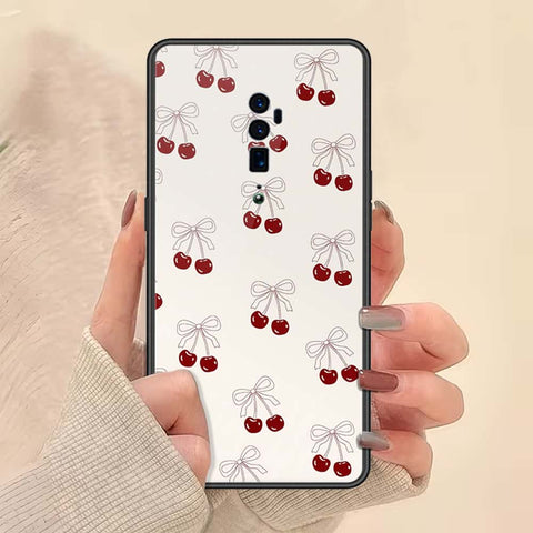 Oppo Reno 10x Zoom Cover - ONation Bow Series - HQ Ultra Shine Premium Infinity Glass Soft Silicon Borders Case