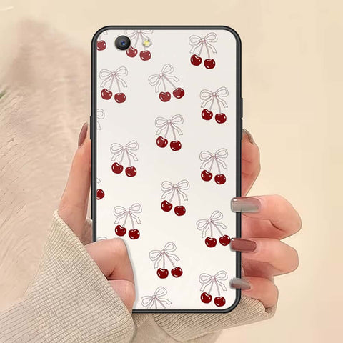 Oppo A59 Cover - ONation Bow Series - HQ Ultra Shine Premium Infinity Glass Soft Silicon Borders Case