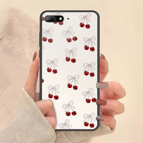 Huawei Y6 Prime 2018 Cover - ONation Bow Series - HQ Ultra Shine Premium Infinity Glass Soft Silicon Borders Case