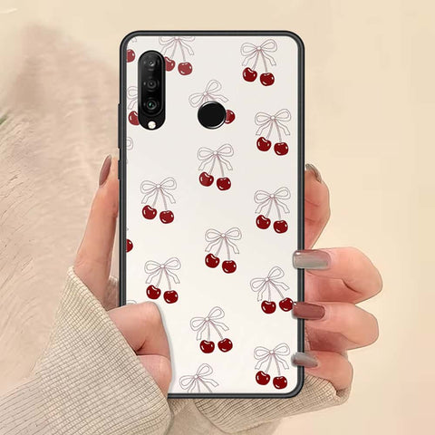 Huawei Nova 4e Cover - ONation Bow Series - HQ Ultra Shine Premium Infinity Glass Soft Silicon Borders Case