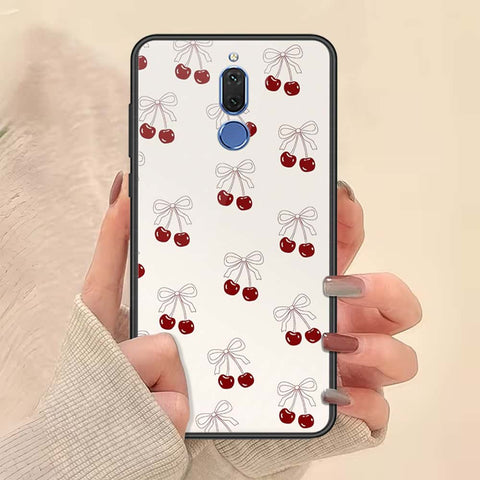 Huawei Mate 10 Lite Cover - ONation Bow Series - HQ Ultra Shine Premium Infinity Glass Soft Silicon Borders Case