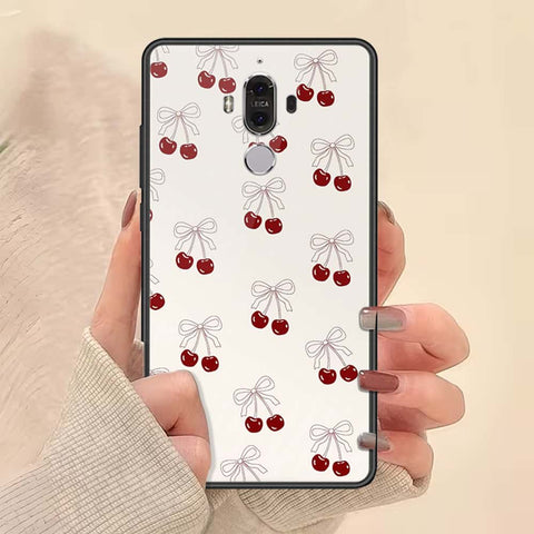 Huawei Mate 9 Cover - ONation Bow Series - HQ Ultra Shine Premium Infinity Glass Soft Silicon Borders Case