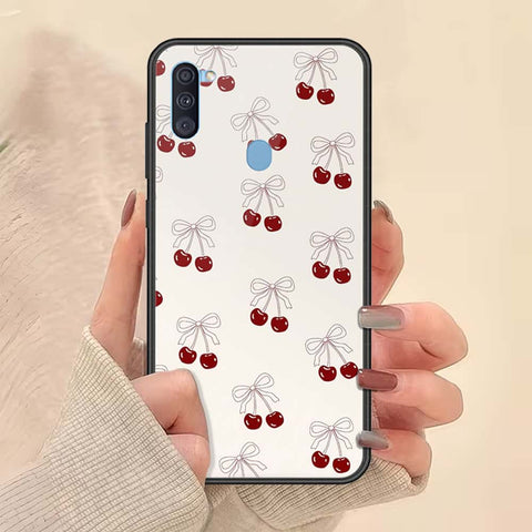Samsung Galaxy M11 Cover - ONation Bow Series - HQ Ultra Shine Premium Infinity Glass Soft Silicon Borders Case