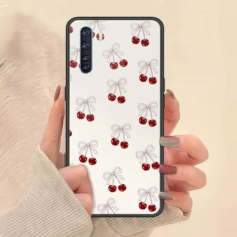 Oppo A91 Cover - ONation Bow Series - HQ Ultra Shine Premium Infinity Glass Soft Silicon Borders Case