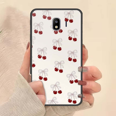 Samsung Galaxy J4 2018 Cover - ONation Bow Series - HQ Ultra Shine Premium Infinity Glass Soft Silicon Borders Case