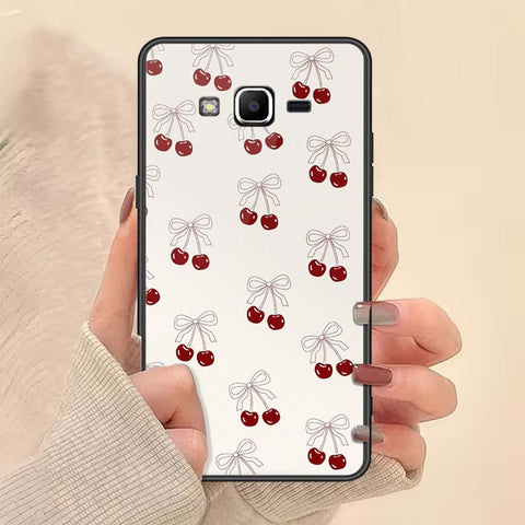 Samsung Galaxy J2 Prime Cover - ONation Bow Series - HQ Ultra Shine Premium Infinity Glass Soft Silicon Borders Case