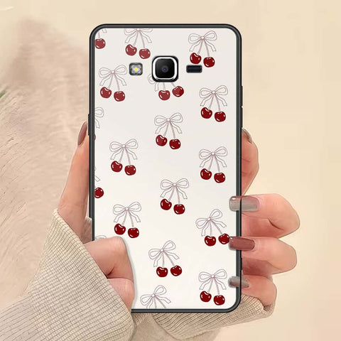 Samsung Galaxy Grand Prime Cover - ONation Bow Series - HQ Ultra Shine Premium Infinity Glass Soft Silicon Borders Case