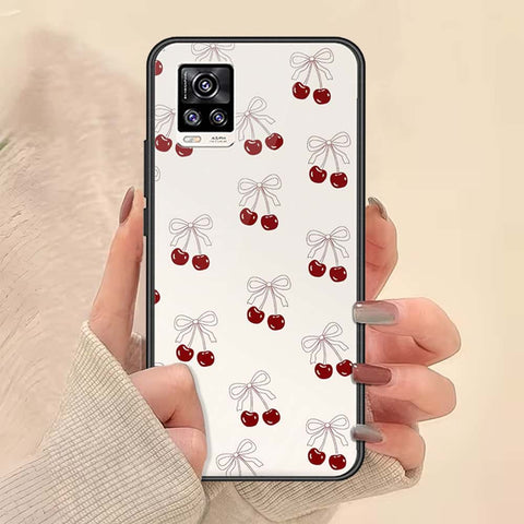 Vivo V20 Cover - ONation Bow Series - HQ Ultra Shine Premium Infinity Glass Soft Silicon Borders Case