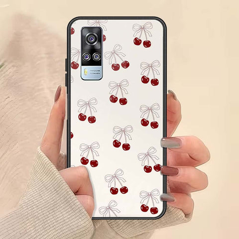 Vivo Y51a Cover - ONation Bow Series - HQ Ultra Shine Premium Infinity Glass Soft Silicon Borders Case