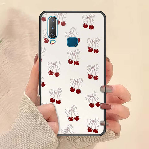 Vivo Y17 Cover - ONation Bow Series - HQ Ultra Shine Premium Infinity Glass Soft Silicon Borders Case