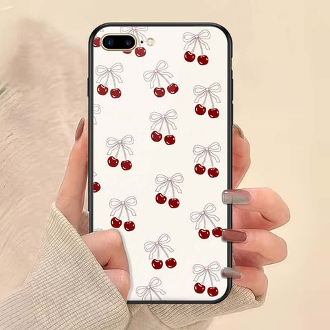 iPhone 8 Plus / 7 Plus - ONation Bow Series - HQ Ultra Shine Premium Infinity Glass Soft Silicon Borders Case