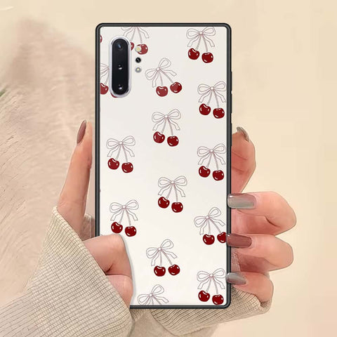 Samsung Galaxy Note 10 Plus Cover - ONation Bow Series - HQ Ultra Shine Premium Infinity Glass Soft Silicon Borders Case